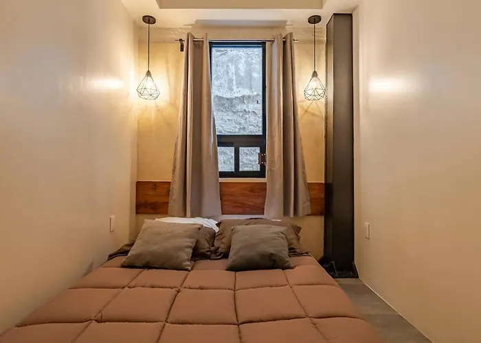 Apartamento Minimalist 2 Bedroom With Rooftop In Roma Norte
