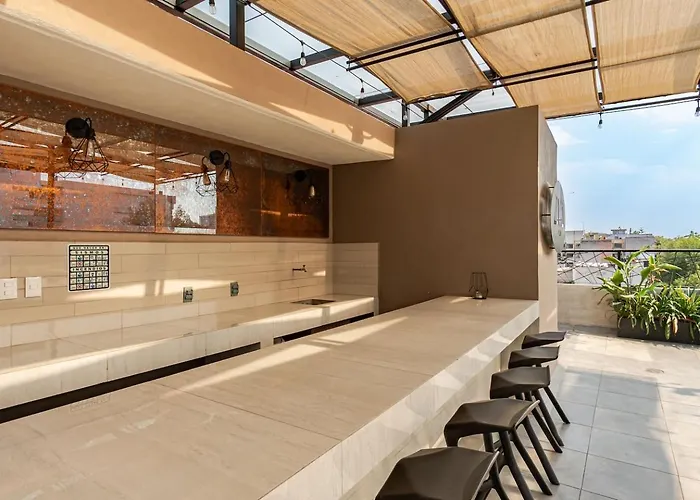 Minimalist 2 Bedroom With Rooftop In Roma Norte Apartamento *